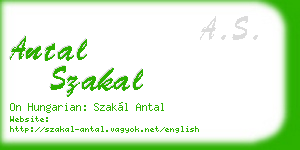 antal szakal business card